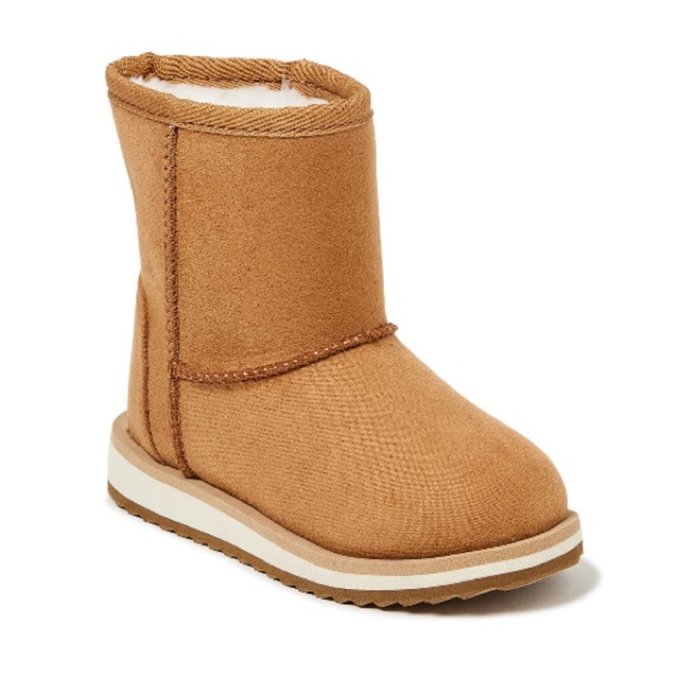 NWT Wonder Nation Girl Cozy Faux Shearling Winter Boot Taupe - Picture 1 of 8